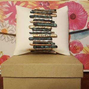 •NEW• °Speak Life° Rustic Patina Bracelet